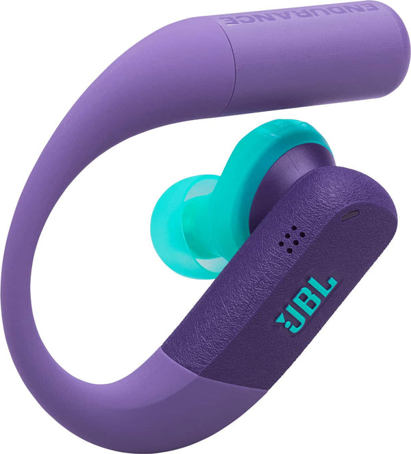 JBL - Endurance Peak 4 - True Wireless Bluetooth Noise Cancelling Sport In-Ear Earbuds - 2025 - Purple