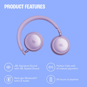 Live 680NC - Wireless on-Ear True Adaptive Noise Cancelling Headphones, JBL Signature Sound with Hi-Res Audio, 2-mic Per - Green