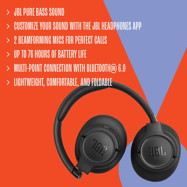 JBL - Tune 730BT - Wireless Bluetooth over-the-ear headphones - 2026 - White