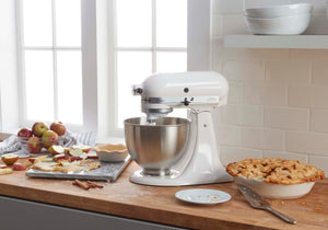 KitchenAid - Classic Series 4.5 Quart Tilt-Head Stand Mixer - K45SSWH - White