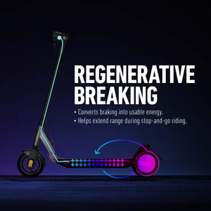 NIU - KQi1 Pro Foldable Electric Kick Scooter w/ 18 mi Max Range & 15.5 mph Max Speed - Midnight Black