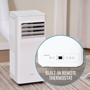 Keystone - 8,500 BTU ASHRAE/5,000 BTU DOE Portable Air Conditioner with Remote - White