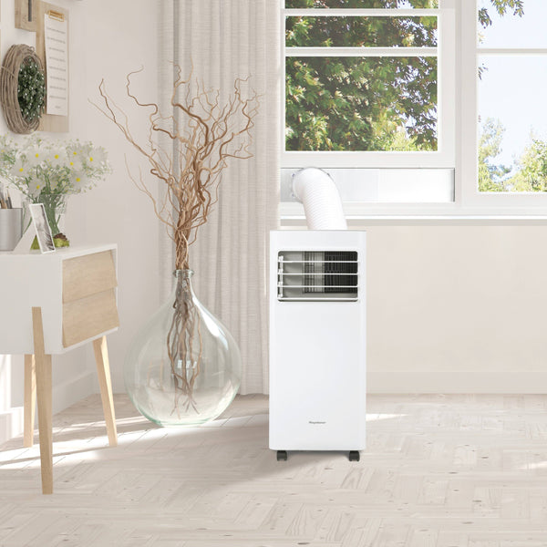 Keystone - 8,500 BTU ASHRAE/5,000 BTU DOE Portable Air Conditioner with Remote - White