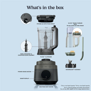 CrushBOSS Intelligent Blender Duo With Ninja BlendBOSS Tumbler - Onyx