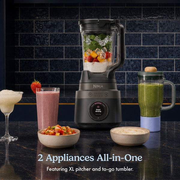 CrushBOSS Intelligent Blender Duo With Ninja BlendBOSS Tumbler - Midnight Blue