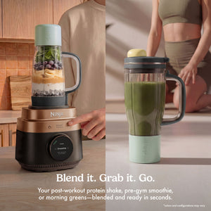 Ninja - CrushBOSS Intelligent 3-in-1 Blender, Tumbler, & Food Processor Combo - Onyx