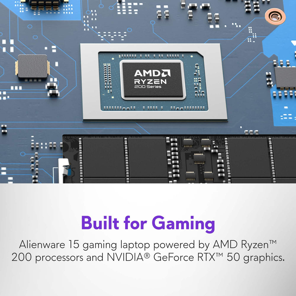 Alienware - 15.3" 2K Gaming Laptop - AMD Ryzen 200 Series R7 260 2026 - 16GB Memory - NVIDIA GeForce RTX 5050 8GB - 1TB Storage - Black