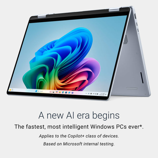 Dell - Plus 16" 2K 2-in-1 Touchscreen Laptop - Intel Core Ultra 7 Series 2 256V 2024 - 16GB Memory - 1TB Storage - Copilot+ PC - Ice Blue