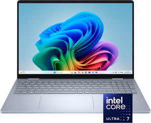 Dell - Plus 16" 2K 2-in-1 Touchscreen Laptop - Intel Core Ultra 7 Series 2 2024 - 16GB Memory - 512GB Storage - Copilot+ PC - Ice Blue