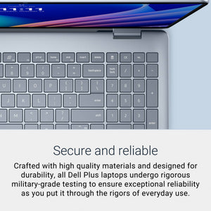 Dell - Plus 16" 2K 2-in-1 Touchscreen Laptop - Intel Core Ultra 7 Series 2 2024 - 16GB Memory - 512GB Storage - Copilot+ PC - Ice Blue