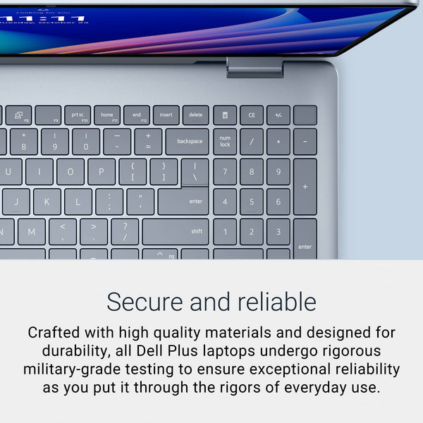 Dell - Plus 16" 2K 2-in-1 Touchscreen Laptop - Intel Core Ultra 7 Series 2 2024 - 16GB Memory - 512GB Storage - Copilot+ PC - Ice Blue