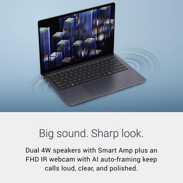 Dell - 14S - 14" 2K Touchscreen Laptop - Intel Core Ultra 7 355 2026 - 16GB Memory - 512GB Storage - Copilot+ PC - Celestial Blue