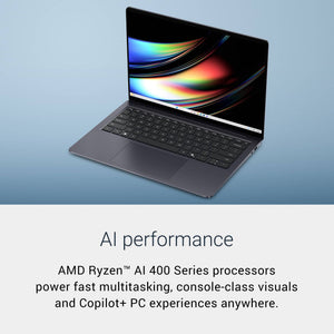 Dell - 14S - 14" 2K OLED Touchscreen Laptop - AMD Ryzen AI 7 445 2026 - 16GB Memory - 512GB Storage - Copilot+ PC - Celestial Blue