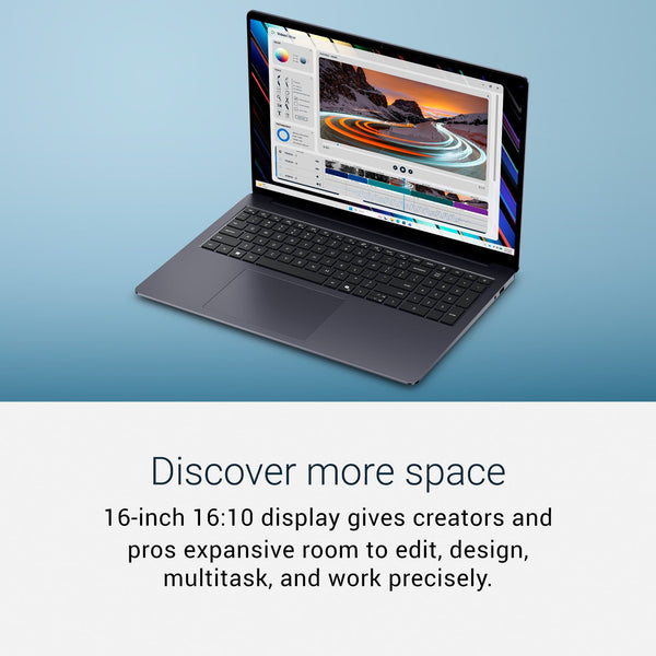 Dell - 16S - 16" 2K Touchscreen Laptop - Intel Core Ultra 5 322 2026 - 16GB Memory - 512GB Storage - Copilot+ PC - Celestial Blue