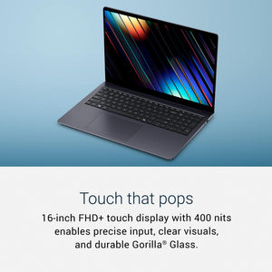 Dell - 16S - 16" 2K Touchscreen Laptop - Intel Core Ultra 7 355 2026 - 16GB Memory - 512GB Storage - Copilot+ PC - Celestial Blue