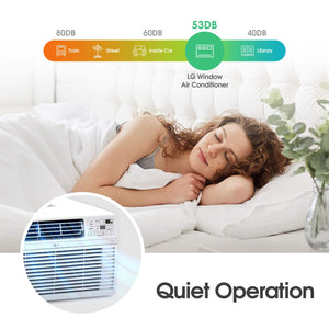 LG - 550 Sq. Ft. 12,000 BTU Window Air Conditioner - White