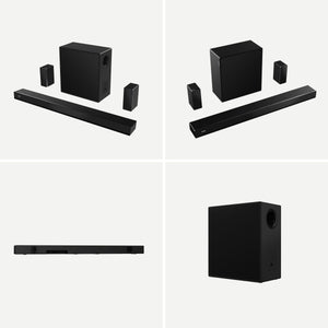 Toshiba - M510WR 5.1 Channel Soundbar with Wireless Subwoofer, Dolby Atmos, DTS:X - Black