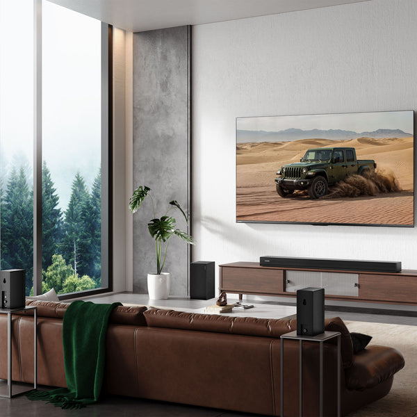 Toshiba - M510WR 5.1 Channel Soundbar with Wireless Subwoofer, Dolby Atmos, DTS:X - Black