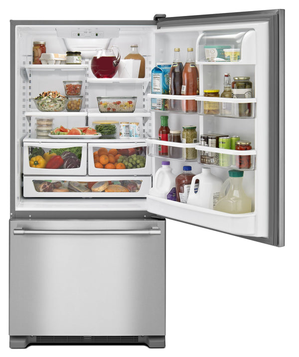 33-Inch Wide Bottom Mount Refrigerator - 22 Cu. Ft.