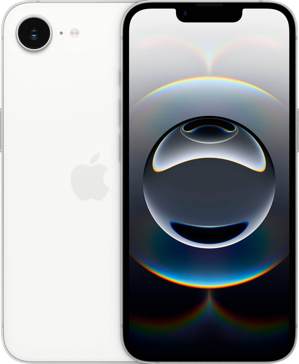 Apple - iPhone 16e 128GB - Apple Intelligence - White