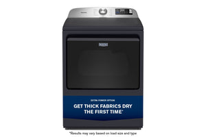 7.4 Cu. Ft. Top Load Electric Dryer with Extra Power and Advanced Moisture Sensing #midnightsteel