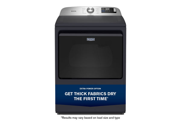 7.4 Cu. Ft. Top Load Electric Dryer with Extra Power and Advanced Moisture Sensing #midnightsteel