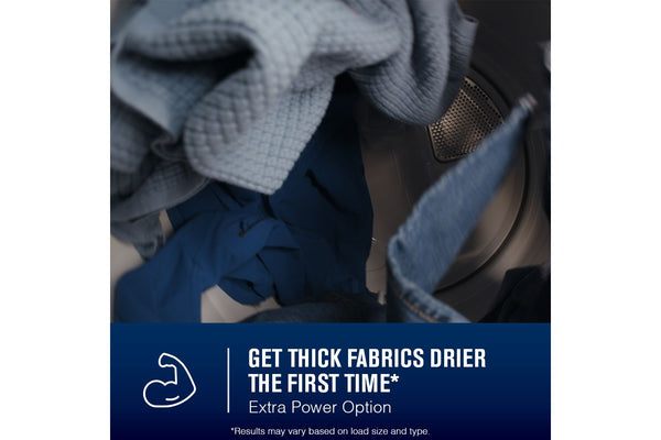 7.4 Cu. Ft. Top Load Electric Dryer with Extra Power and Advanced Moisture Sensing #midnightsteel