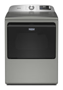 7.4 Cu. Ft. Top Load Electric Dryer with Extra Power and Advanced Moisture Sensing #classicsilver