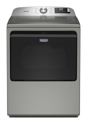 7.4 Cu. Ft. Top Load Electric Dryer with Extra Power and Advanced Moisture Sensing #classicsilver