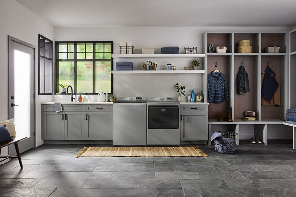 7.4 Cu. Ft. Top Load Electric Dryer with Extra Power and Advanced Moisture Sensing #classicsilver