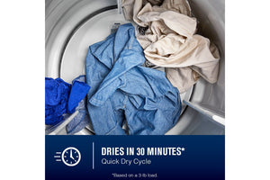 7.4 Cu. Ft. Top Load Electric Dryer with Extra Power and Advanced Moisture Sensing #white