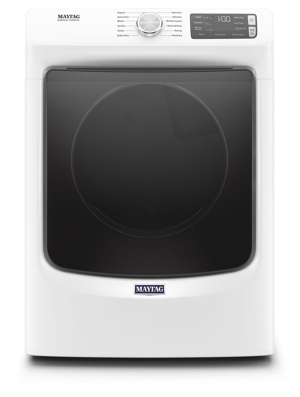 Maytag - Front Load Electric Dryer with Extra Power and Quick Dry Cycle - 7.3 cu. ft. #white