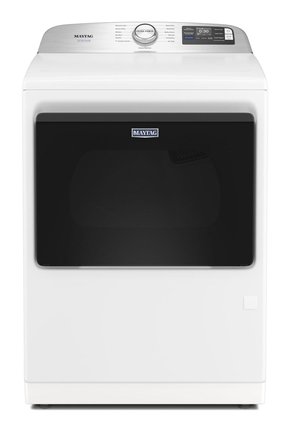 7.4 Cu. Ft. Pet Pro Top Load Electric Dryer with Extra Power and Sanitize Cycle #white