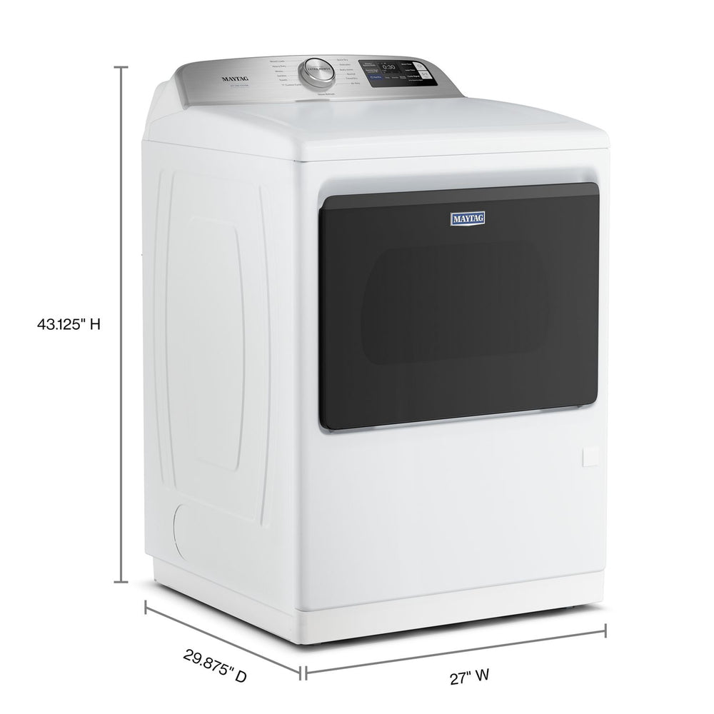 7.4 Cu. Ft. Pet Pro Top Load Electric Dryer with Extra Power and Sanitize Cycle #white