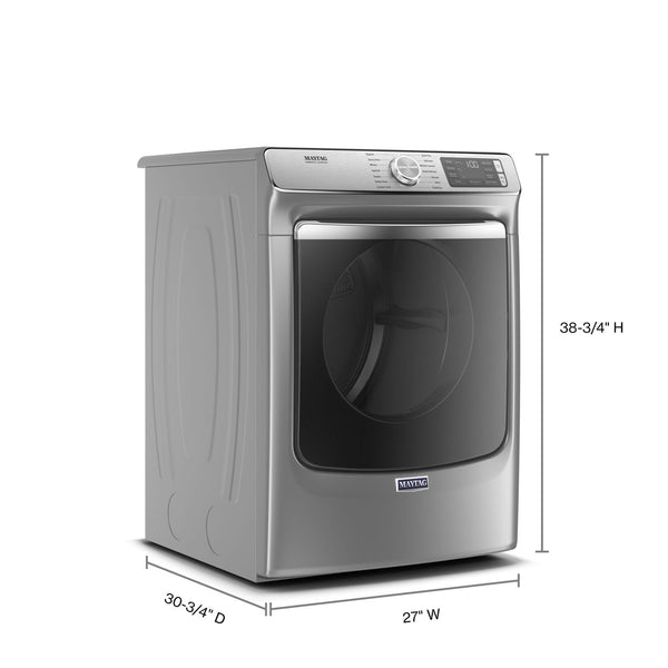 Maytag - Smart Front Load Electric Dryer with Extra Power and Advanced Moisture Sensing Plus - 7.3 cu. ft. #metallicslate
