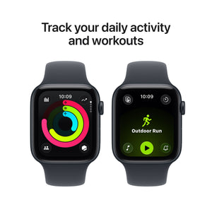Apple Watch SE 3 (GPS) 44mm Midnight Aluminum Case with Midnight Sport Band - M/L - Midnight - (2025)