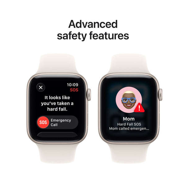 Apple Watch SE 3 (GPS+Cellular) 44mm Aluminum Case with Starlight Sport Band - M/L - Starlight - (2025)