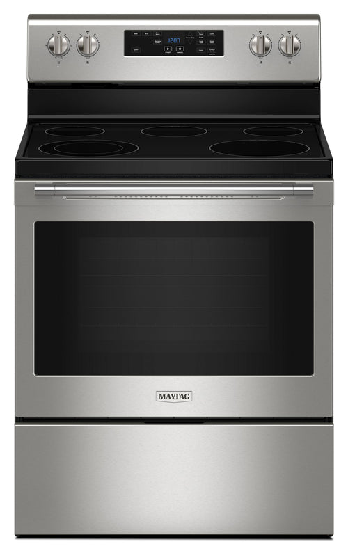 Maytag® 30-Inch Wide Freestanding Electric Range with Steam Clean - 5.3 cu. ft.