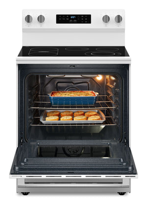 30-Inch Wide Electric Range With No Preheat Air Fry and Air Baking - 5.3 cu. ft. #white