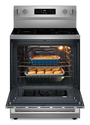 30-Inch Wide Electric Range With No Preheat Air Fry and Air Baking - 5.3 cu. ft. #stainless