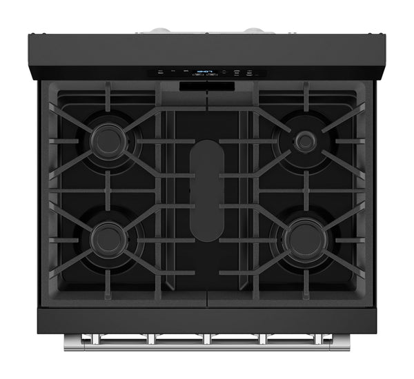 30-Inch Wide Gas Range With Steam Clean - 5.0 cu. ft. #black
