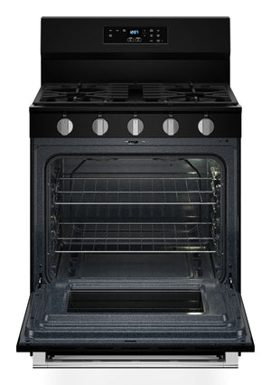 30-Inch Wide Gas Range With Steam Clean - 5.0 cu. ft. #black