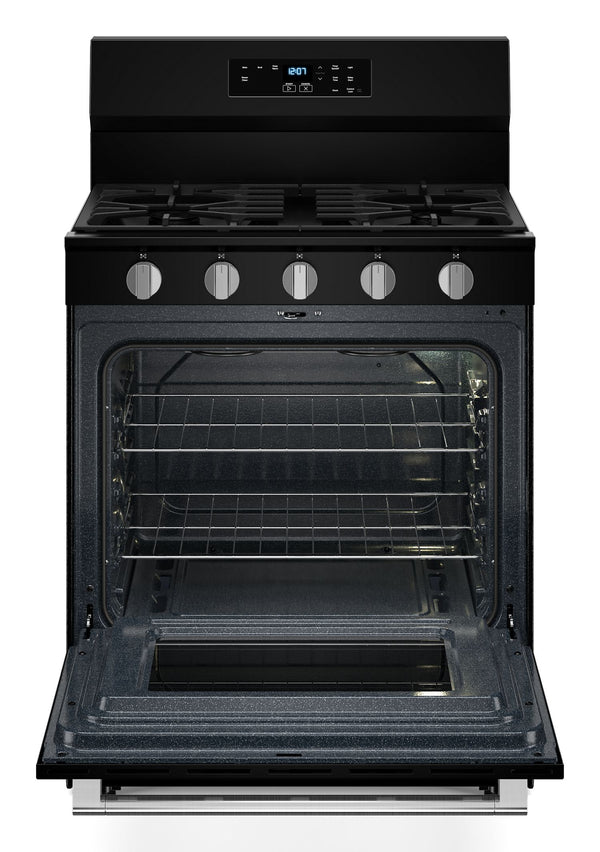 30-Inch Wide Gas Range With Steam Clean - 5.0 cu. ft. #black