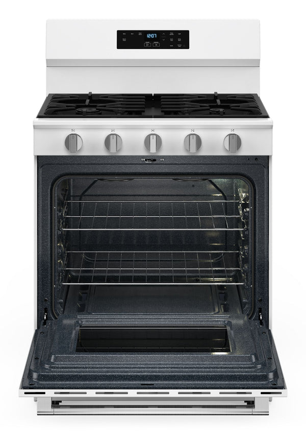 30-Inch Wide Gas Range With Steam Clean - 5.0 cu. ft. #white
