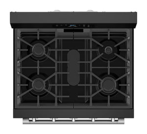 30-Inch Wide Gas Range With No Preheat Air Fry and Air Baking - 5.0 cu. ft. #black