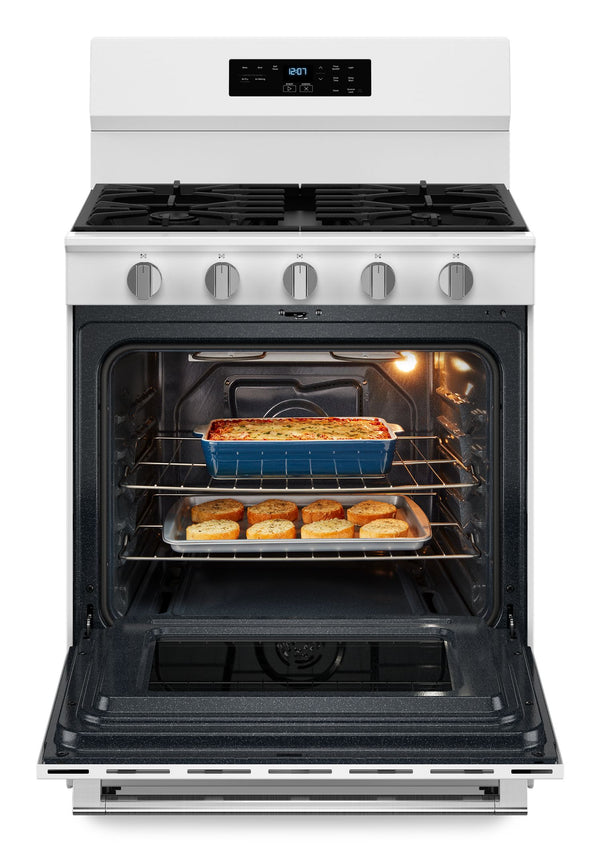 30-Inch Wide Gas Range With No Preheat Air Fry and Air Baking - 5.0 cu. ft. #white