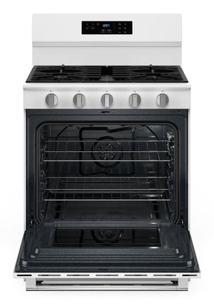 30-Inch Wide Gas Range With No Preheat Air Fry and Air Baking - 5.0 cu. ft. #white