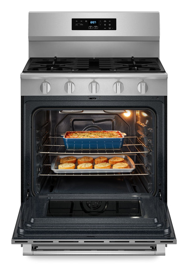 30-Inch Wide Gas Range With No Preheat Air Fry and Air Baking - 5.0 cu. ft. #stainless