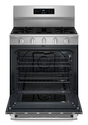 30-Inch Wide Gas Range With No Preheat Air Fry and Air Baking - 5.0 cu. ft. #stainless