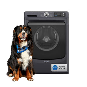 Maytag - Smart Pet Pro Front Load Washer - 5.0 CU. FT. #midnightsteel
